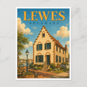Lewes Delaware Zwaanendael Museum GeoSaga Postkarte