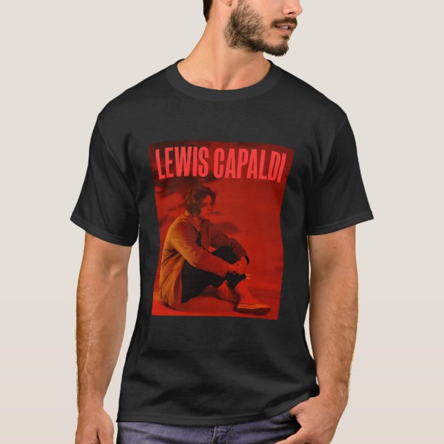 Lewis Capaldi Â€“ Album Cover Red Text T-Shirt (Vorderseite)