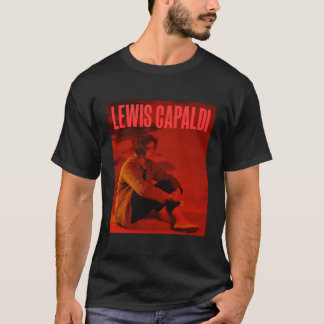 Lewis Capaldi €"Album Cover Red Text T-Shirt
