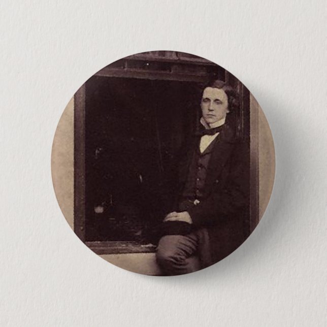Lewis Carroll Foto 2 Button (Vorderseite)