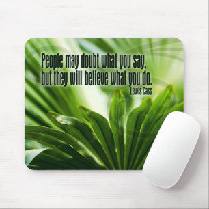 Lewis Cass Inspiration Zitat "Zweifel" Mousepad