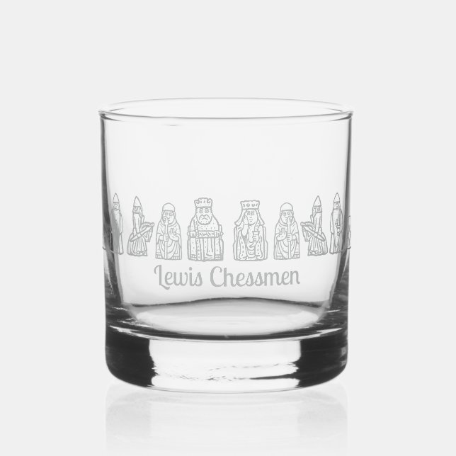 Lewis Chessmen in the Frontline Whiskyglas (Vorderseite)