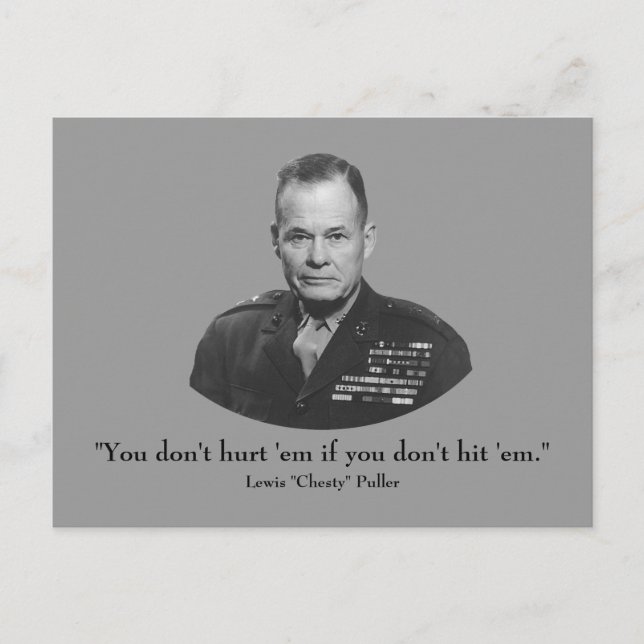 Lewis "Chesty" Puller Postkarte (Vorderseite)