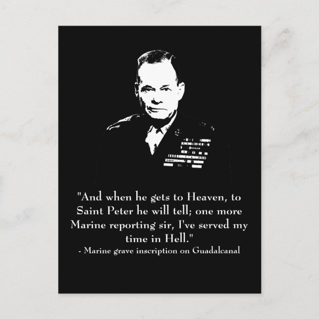 Lewis "Chesty" Puller Postkarte (Vorderseite)