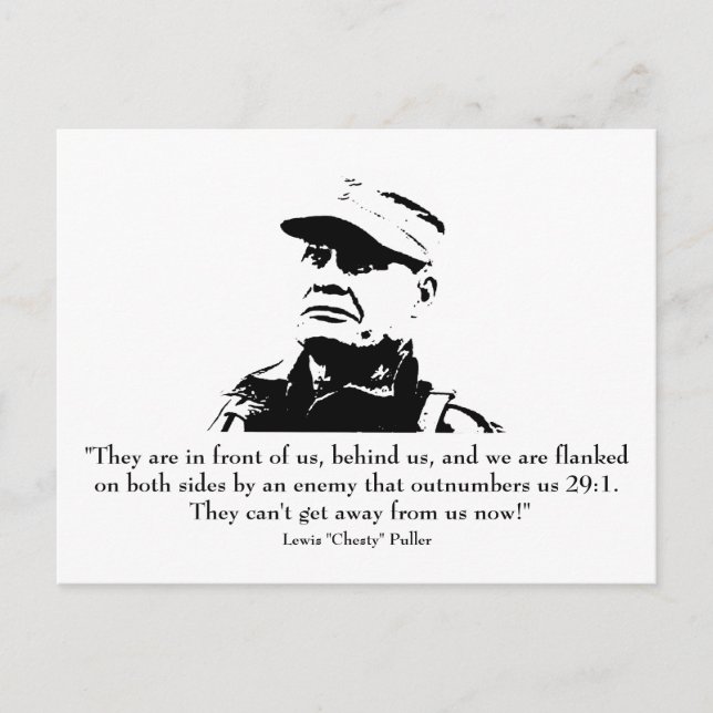 Lewis "Chesty" Puller Postkarte (Vorderseite)