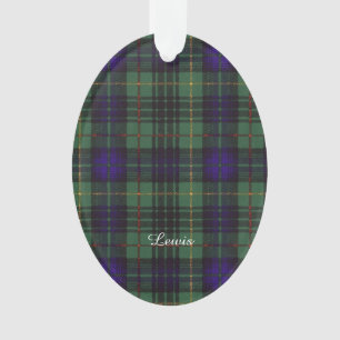 Lewis-Clan karierter schottischer Kilt Tartan Ornament