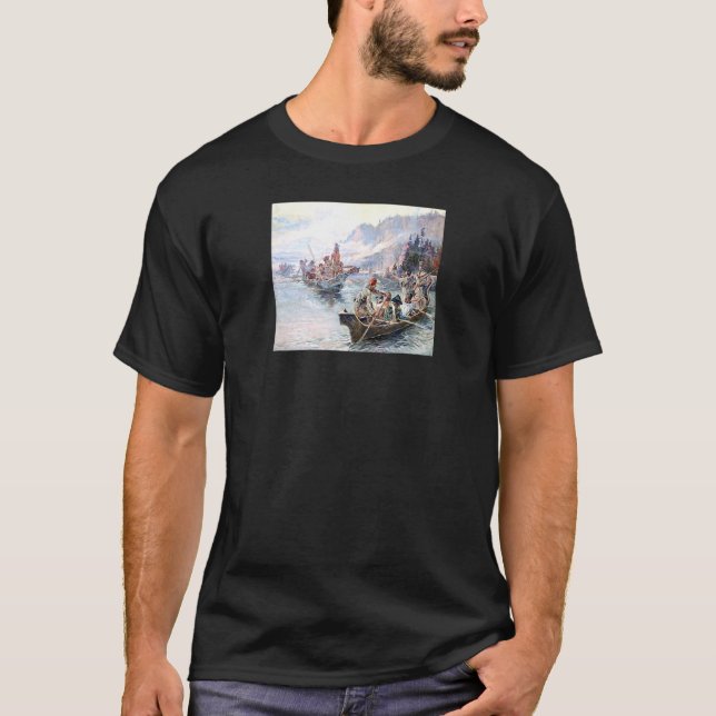 Lewis Clark Expedition über die Unterkolumbien T-Shirt (Vorderseite)
