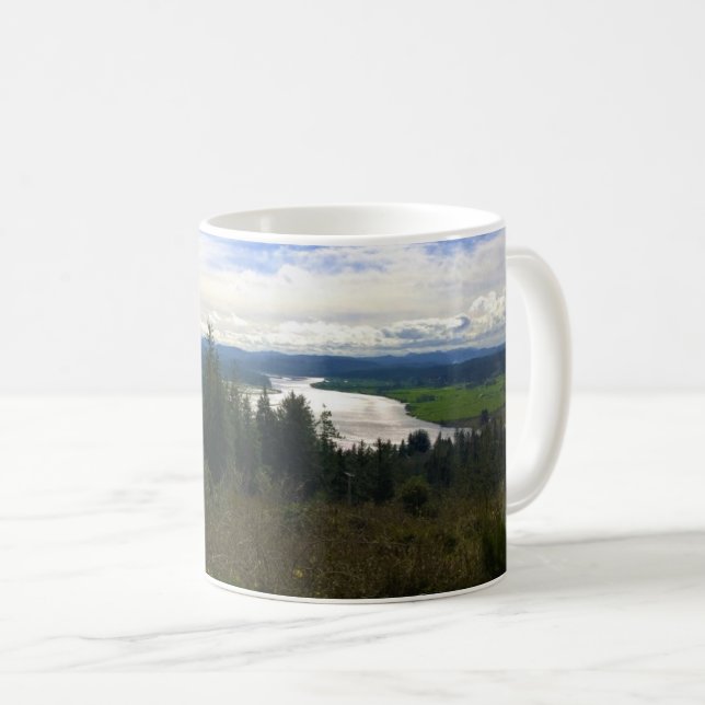Lewis & Clark River, OR Kaffeetasse (VorderseiteRechts)