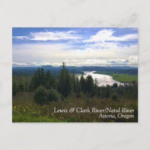 Lewis & Clark River, OR Postkarte
