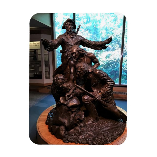 Lewis & Clark Statue, Fort Clatsop, Oregon Magnet (Vertikal)