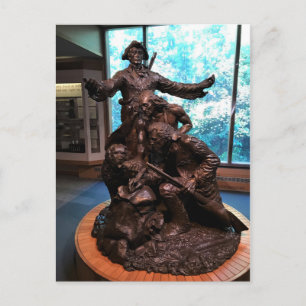 Lewis & Clark Statue, Fort Clatsop, Oregon Postkarte