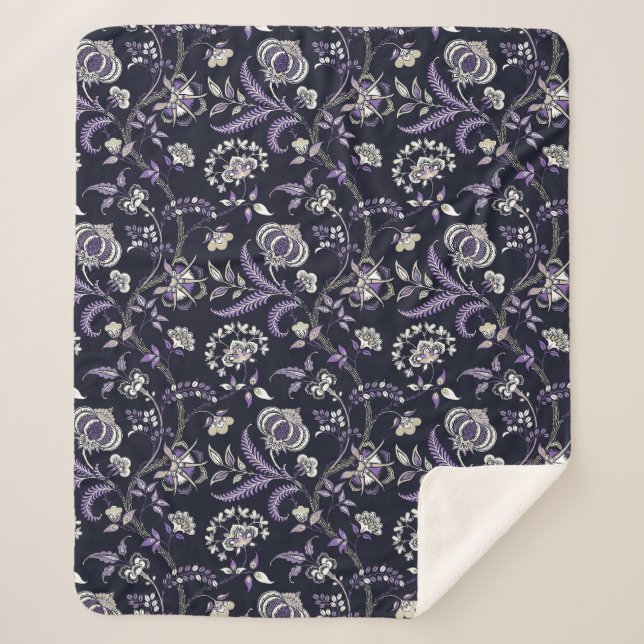 Lewis Day's "Granny" Floral Sherpadecke (Vorderseite)