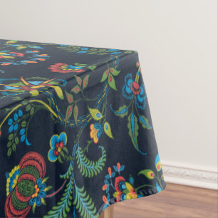 Lewis Day's Granny - Multicolor auf dunklem Hinter Tischdecke
