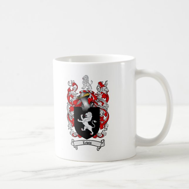 Lewis-Familienwappen - Lewis-Wappen Kaffeetasse (Rechts)