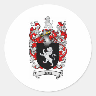 Lewis Familienwappen - Lewis-Wappen Runder Aufkleber