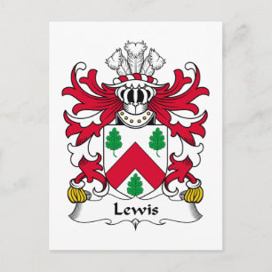 Lewis Familienwappen Postkarte