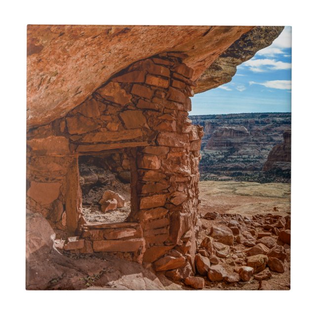 Lewis-Häuschen Anasazi Ruine - Zedern-MESA - Utah Fliese (Vorderseite)