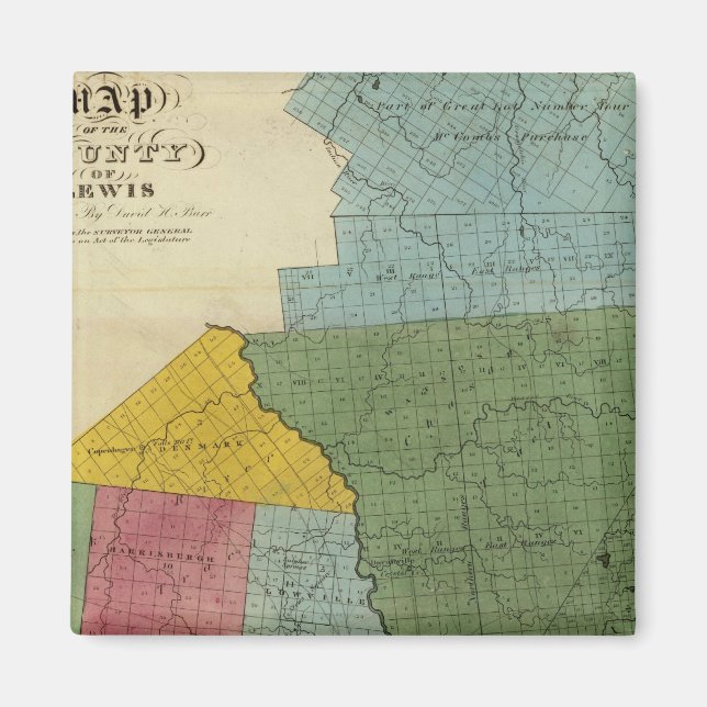 Lewis Landkreis Magnet (Vorne)