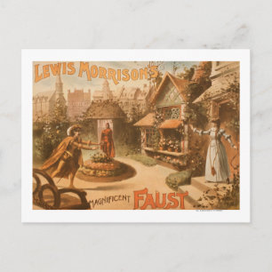 Lewis Morrisons großartiges Faust-Theater Postkarte
