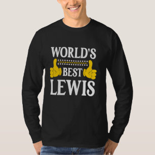 Lewis Nachname Funny Team Familie Nachname World T-Shirt