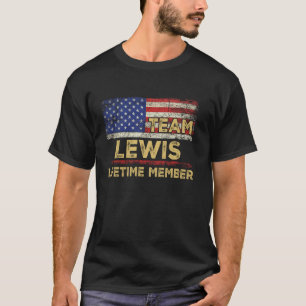Lewis Nachname Shirt Team Lewis Lifetime Mitglied