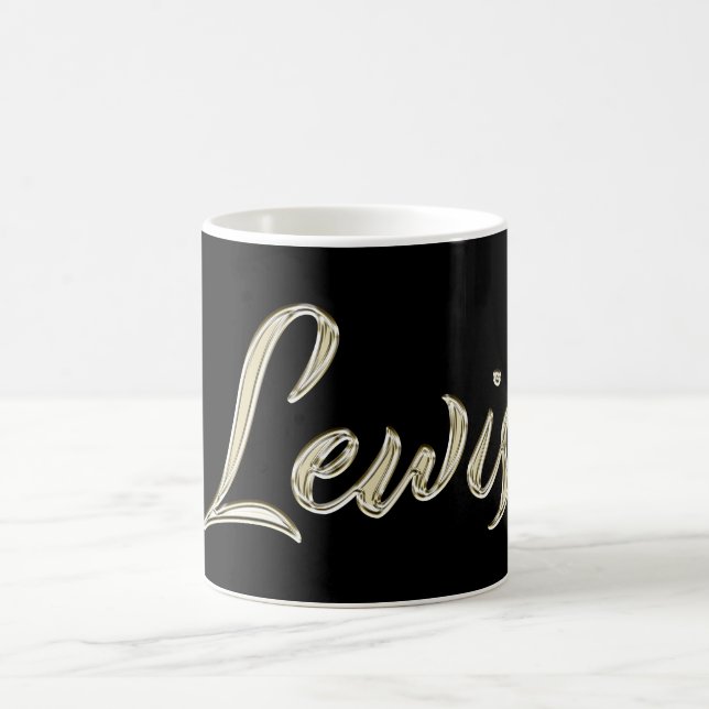Lewis Name whitegold Tasse Teetasse Kaffeetasse (Mittel)