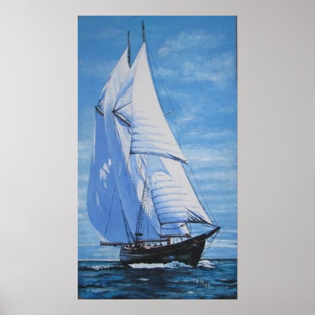 Lewis' Sailboat Poster (Vorne)