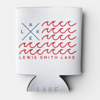 Lewis Smith Lake Wave Flag Can Cooler Dosenkühler