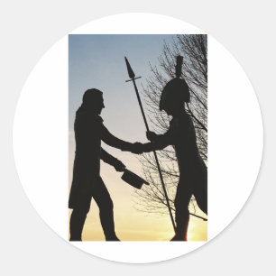 Lewis u. Clark Runder Aufkleber