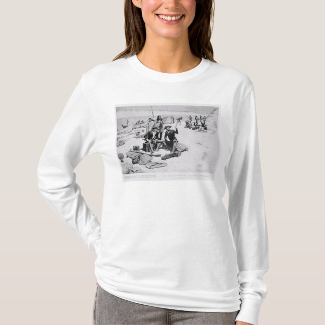 Lewis und Clark am Mund der Kolumbiens T-Shirt (Vorderseite)