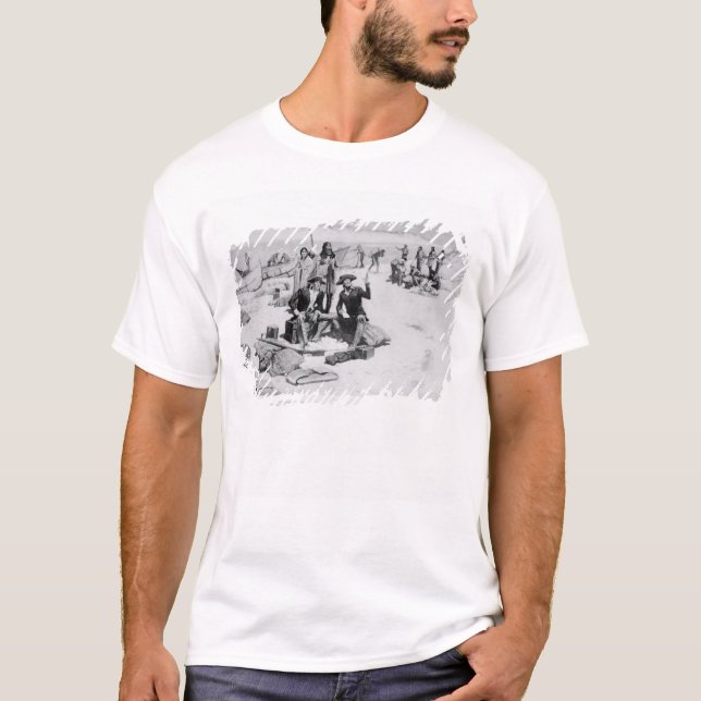 Lewis und Clark am Mund der Kolumbiens T-Shirt (Vorderseite)