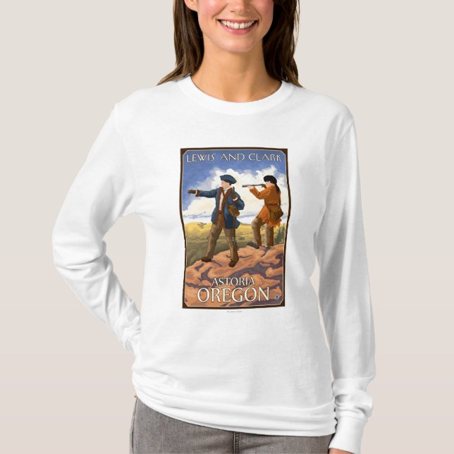 Lewis und Clark - Astoria, Oregon T-Shirt (Vorderseite)