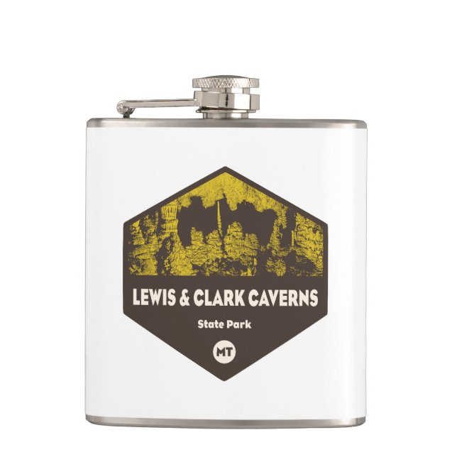 Lewis und Clark Caverns Staat Park Montana Flachmann (Vorderseite)
