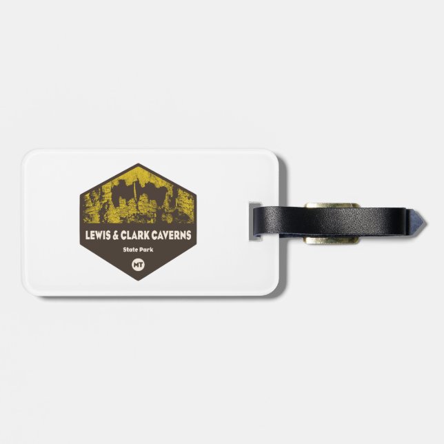 Lewis und Clark Caverns Staat Park Montana Gepäckanhänger (Rückseite horizontal)