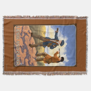 Lewis und Clark, die den Westen erforschen Decke