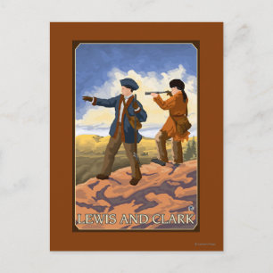 Lewis und Clark Erforschen des Westens Postkarte