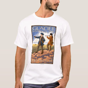 Lewis und Clark - Glacier Nationalpark, M.Ü. T-Shirt