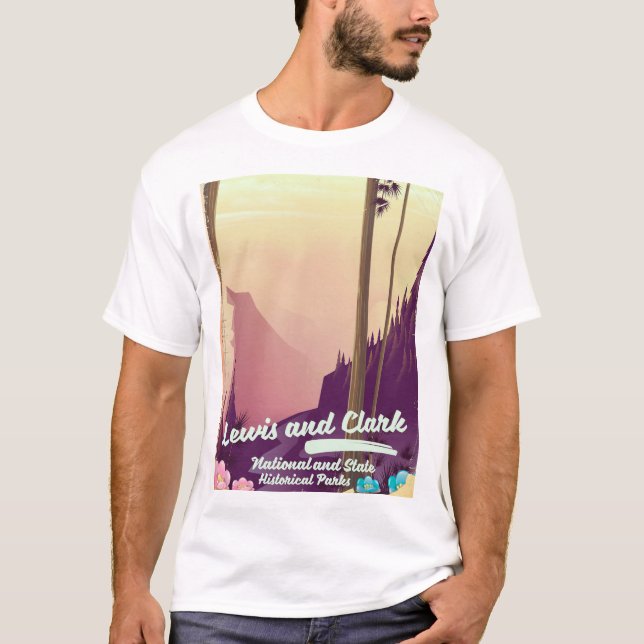 Lewis und Clark National und Staat Park Poster T-Shirt (Vorderseite)