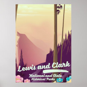Lewis und Clark National und State Park Poster