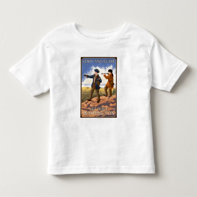 Lewis und Clark - Nez Perce, Washington Kleinkind T-shirt (Vorderseite)