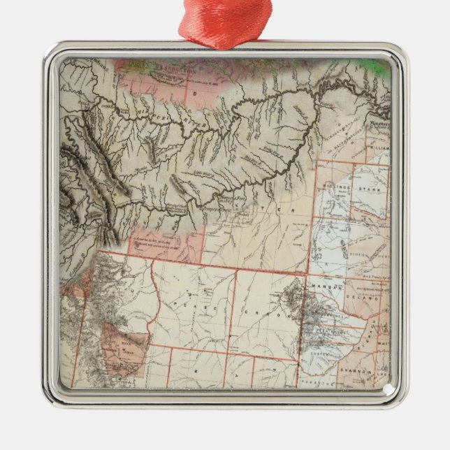 Lewis und Clark Silbernes Ornament (Vorne)
