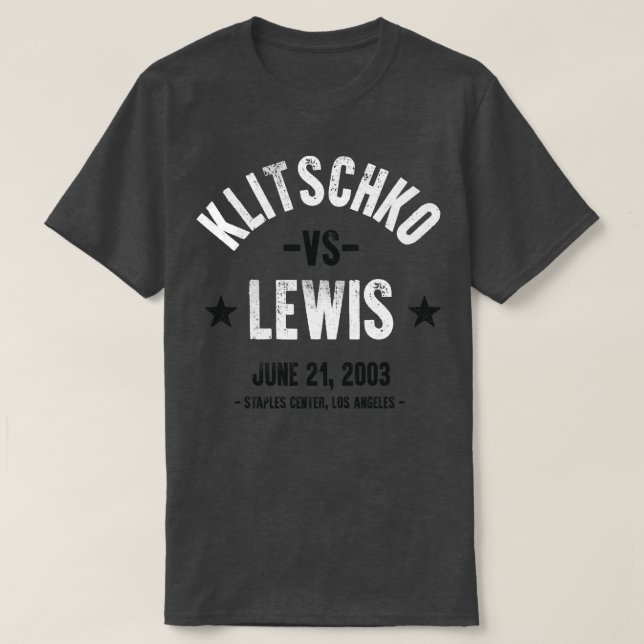 Lewis vs Klitschko T-Shirt (Design vorne)