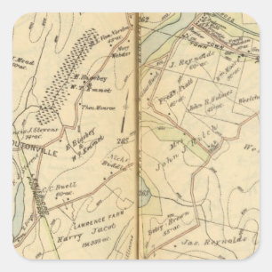 Lewisboro, New York 2 Quadratischer Aufkleber