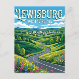 Lewisburg USA wird zu Lewisburg, USA. Postkarte