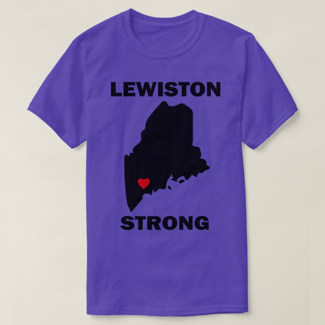 Lewiston Maine Strong TShirt (Design vorne)