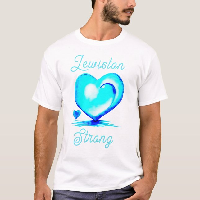 Lewiston Strong Maine Honoring Victims T - Shirt (Vorderseite)
