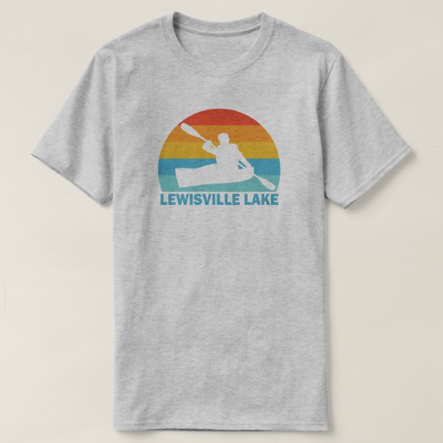 Lewisville Lake Texas Kayak T-Shirt (Design vorne)