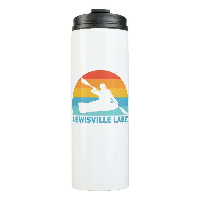 Lewisville Lake Texas Kayak Thermosbecher (Vorderseite)