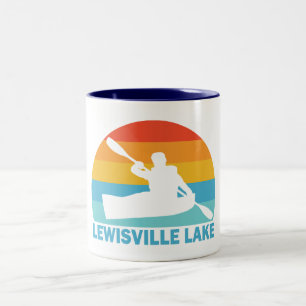 Lewisville Lake Texas Kayak Zweifarbige Tasse