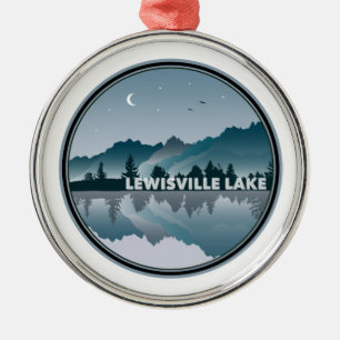Lewisville Lake Texas Reflection Ornament Aus Metall